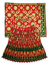 Load image into Gallery viewer, Mata Rani _Poshak_ Vastra for Devi Idol Figure - (3 ft Feet/36" Inch's)_ Size No. 6