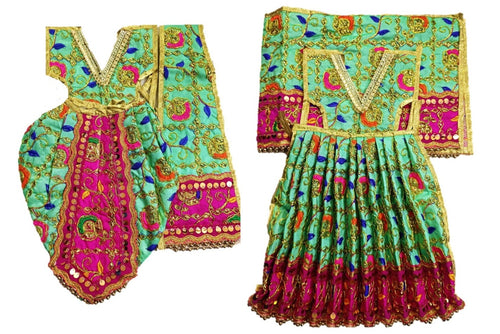 Radha Krishan _Poshak_ for Size No. 3 - for 18 Inch's /1.5 feet