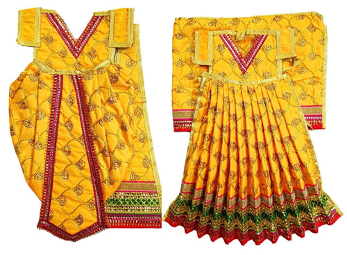 Radha Krishan _Poshak_ for Size No. 3 - for Idol Height 18