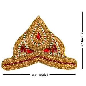 Mukut for Idol Height 2.5 feet- 3 Feet/30" Inch's-36" Inch's- Size No. 5-6