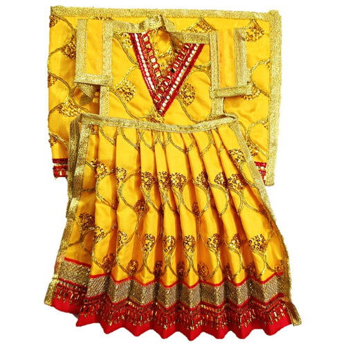 Mata Rani _Poshak_ Vastra for Devi Idol Figure - (12