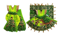 Load image into Gallery viewer, Radha Krishan-Fancy-Poshak Lehenga/Dhoti- Length 3" Inch's for idol total height 6" Inch's