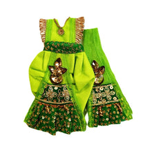 Load image into Gallery viewer, Radha Krishan-Fancy Poshak-Lehenga/Dhoti-Size 4" Inch's for idol total height 7" Inch's