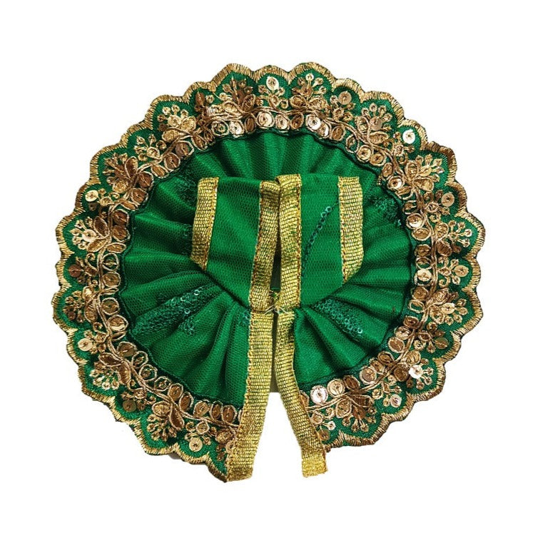 Kanha/Laddu Gopal/Krishna Ji Dress/ Poshak_ Size No.1 (Net+Raw Silk)