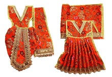 Load image into Gallery viewer, Radha Krishan _Poshak_ for Idol Height- 16" Inch's/1.3 ft feet - Size No. 2 (Net+Raw Silk)