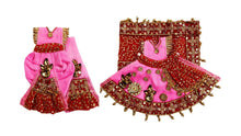 Load image into Gallery viewer, Radha Krishan-Fancy Poshak-Lehenga/Dhoti-Size 4" Inch's for idol total height 7" Inch's