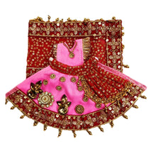 Load image into Gallery viewer, Radha Krishan-Fancy Poshak-Lehenga/Dhoti-Size 4" Inch's for idol total height 7" Inch's