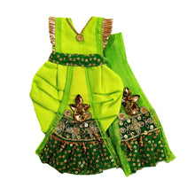 Load image into Gallery viewer, Radha Krishan-Fancy Poshak-Lehenga/Dhoti-Size 5" Inch's for idol total height 9" Inch's