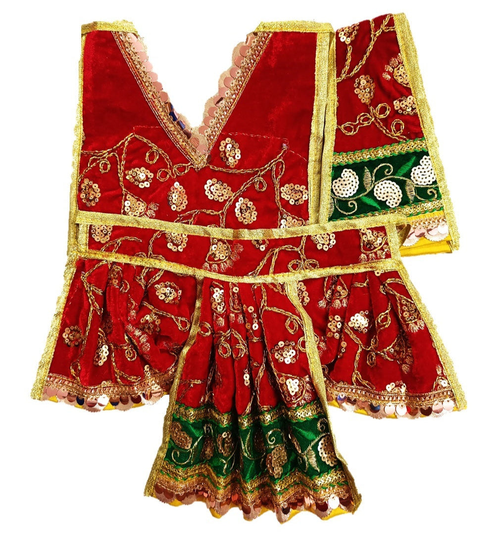 Hanuman Ji Dress - for Idol height of 1 feet/ 12