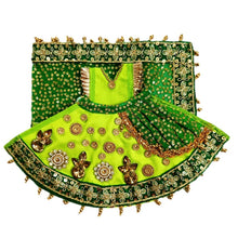 Load image into Gallery viewer, Radha Krishan-Fancy Poshak-Lehenga/Dhoti-Size 5" Inch's for idol total height 9" Inch's