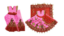 Load image into Gallery viewer, Radha Krishan-Fancy Poshak-Lehenga/Dhoti-Size 5" Inch's for idol total height 9" Inch's