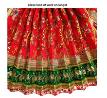 Load image into Gallery viewer, Hanuman Ji Dress - Size No. 5 - for Idol height of 2.5 feet/ 30" Inch