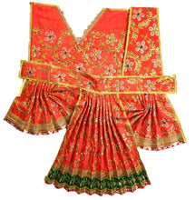 Load image into Gallery viewer, Hanuman Ji Dress - Size No. 5 - for Idol height of 2.5 feet/ 30" Inch's