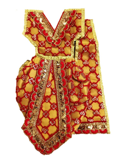 Ganesha _Poshak_ Vastra for Idol Height - (12