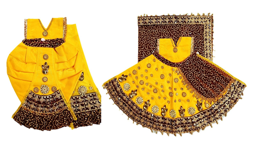 Radha Krishan-Fancy Poshak - For Idol Height 1.3 ft Feet /16