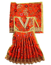 Load image into Gallery viewer, Radha Krishan _Poshak_ for Idol Height- 16" Inch's/1.3 ft feet - Size No. 2 (Net+Raw Silk)