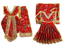 Load image into Gallery viewer, Radha Krishan _Poshak_ for Idol Height- 16" Inch's/1.3 ft feet - Size No. 2 (Net+Raw Silk)