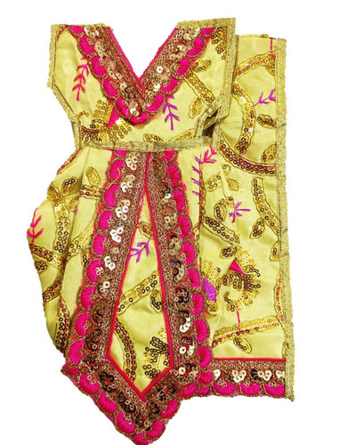 Ganesha _Poshak_ Vastra for Idol Height - (12