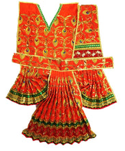Load image into Gallery viewer, Hanuman Ji Dress - Size No. 5 - for Idol height of 2.5 feet/ 30&quot; Inch&#39;s