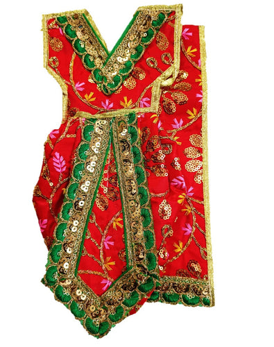 Ganesha _Poshak_ Vastra for Idol Height - (12