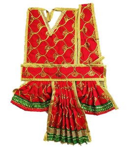 Hanuman Ji Dress - for Idol height of 1 feet/ 12" Inch-Size No. 1