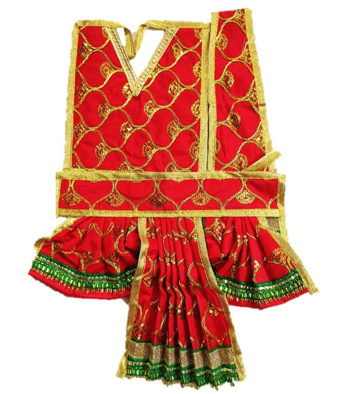 Hanuman Ji Dress - for Idol height of 1 feet/ 12