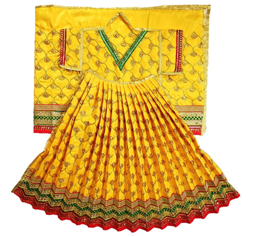 Mata Rani _Poshak_ Vastra for Size Devi Idol Figure - (2.5 Feet./30