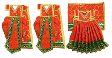 Load image into Gallery viewer, Ram Darbar (Sita-Ram-Lakshman) Poshak - For Idol Height 1.3 ft Feet /16" Inch's - Size No. 2