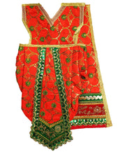 Load image into Gallery viewer, Ram Darbar (Sita-Ram-Lakshman) Poshak - For Idol Height 1.5 ft Feet /18&quot; Inch&#39;s - Size No. 3