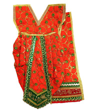 Load image into Gallery viewer, Ram Darbar (Sita-Ram-Lakshman) Poshak - For Idol Height 2 ft Feet /24&quot; Inch&#39;s - Size No. 4