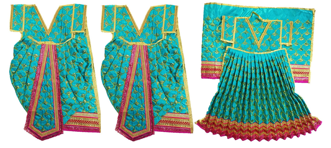 Ram Darbar (Sita-Ram-Lakshman) Poshak - For Idol Height 2.5 ft Feet /30