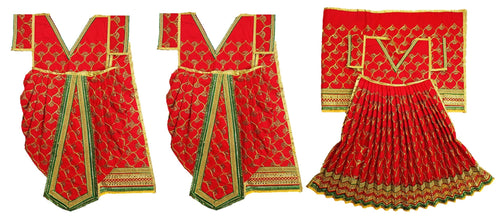 Ram Darbar (Sita-Ram-Lakshman) Poshak - For Idol Height 2.5 ft Feet /30