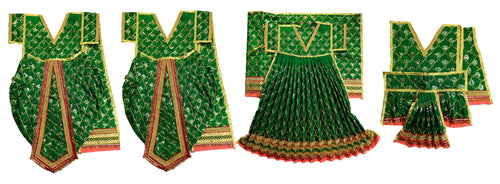 Ram Darbar (Sita-Ram-Lakshman-Hanuman) Poshak - For Idol Height 3 ft Feet /36