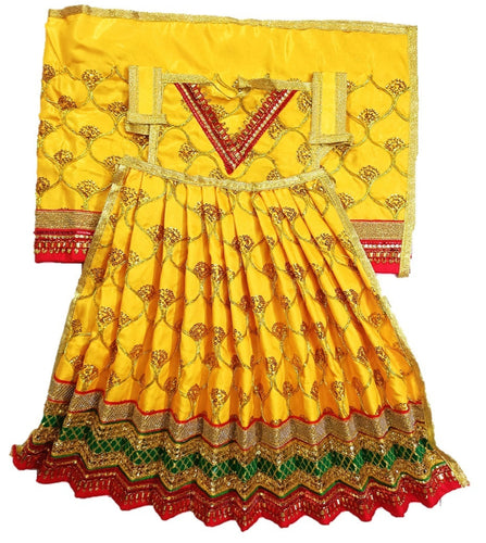 Mata Rani _Poshak_ Vastra for Devi Idol Figure - (18