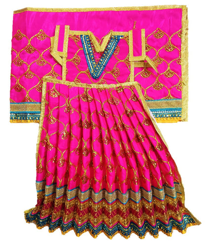 Mata Rani _Poshak_ Vastra for Devi Idol Figure - (18