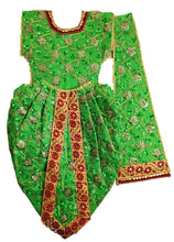 Load image into Gallery viewer, Ganesha_Poshak_ for Idol Height- 36&quot; Inch&#39;s / 3 ft feet - Size No. 6 (Net + Raw Silk)