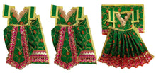 Load image into Gallery viewer, Ram Darbar (Sita-Ram-Lakshman) Poshak - For Idol Height 1 ft Feet /12" Inch's - Size No. 1