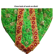 Load image into Gallery viewer, Ganesha_Poshak_ for Idol Height- 36&quot; Inch&#39;s / 3 ft feet - Size No. 6 (Net + Raw Silk)