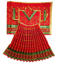 Load image into Gallery viewer, Mata Rani _Poshak_ Vastra for Size Devi Idol Figure - (2.5 Feet./30" Inchs)_ Size No. 5