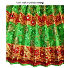 Load image into Gallery viewer, Mata Rani _Poshak_ for Idol Height- 36" Inch's / 3 ft feet - Size No. 6 (Net + Raw Silk)