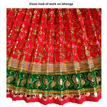 Load image into Gallery viewer, Mata Rani _Poshak_ Vastra for Size Devi Idol Figure - (2.5 Feet./30" Inchs)_ Size No. 5
