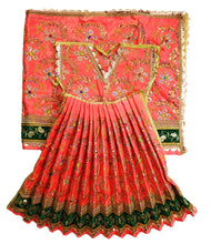 Load image into Gallery viewer, Mata Rani _Poshak_ Vastra for Size Devi Idol Figure - (2.5 Feet./30" Inchs)_ Size No. 5