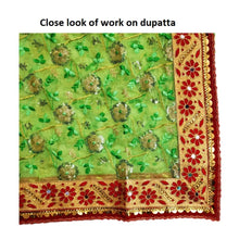 Load image into Gallery viewer, Mata Rani _Poshak_ for Idol Height- 36" Inch's / 3 ft feet - Size No. 6 (Net + Raw Silk)