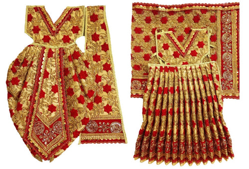 Radha Krishan _Poshak_ for Size No. 3 - for Idol Height 18