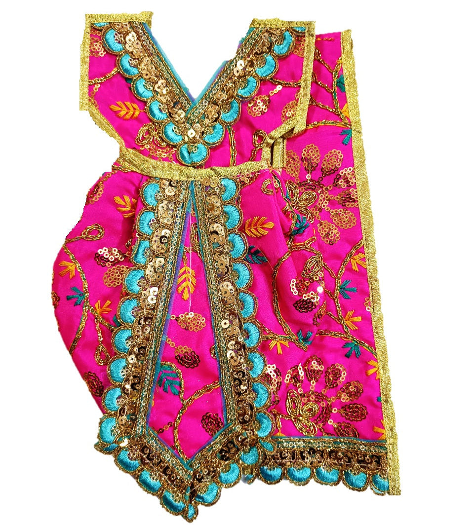 Ganesha/Krishna Poshak_ Vastra for Idol Height - (16