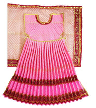 Load image into Gallery viewer, Mata Rani _Poshak_ Vastra for Devi Idol Figure - (3 ft Feet/36" Inch's)_ Size No. 6 (Net + Raw Silk)