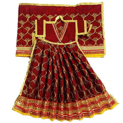 Mata Rani _Poshak_ Vastra for Devi Idol Figure - (18