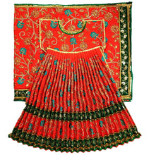 Load image into Gallery viewer, Mata Rani _Poshak- for Idol Height- 3.5 feet/42" Inchs- Size No. 7
