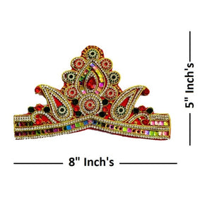 Mukut for Idol Height 2.5 feet- 3 Feet/30" Inch's-36" Inch's- Size No. 5-6