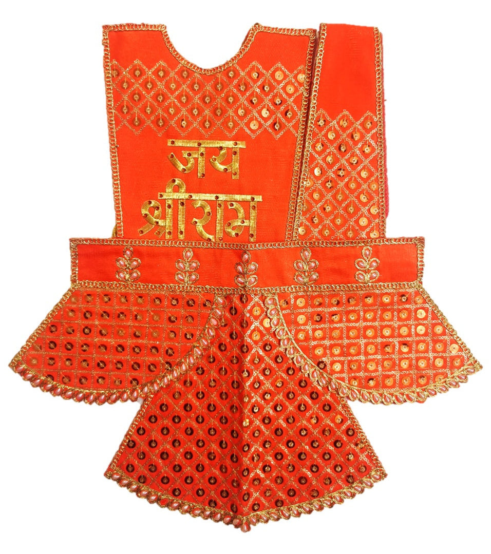 Hanuman Ji Dress -for Idol height of 1.3 feet/16